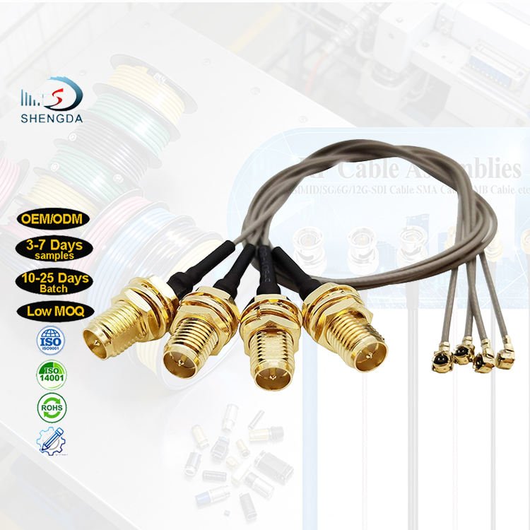 RF0.81 RF1.13 Coaxial Cable SMA Female to UFL U.fl MHF1 MHF4 RF Coaxial Antenna Extension Cable RP SMA Female to UFL U.fl Cable