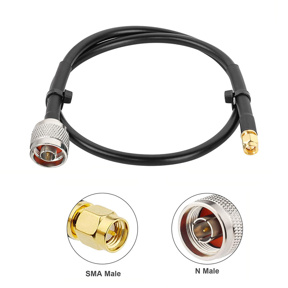 SMA Male to N Male LMR200 Coaxial Cable Pure Copper Cable Low Loss for 3G 4G 5G 6G LTE GPS WiFi Antenna RF Cable Assembly
