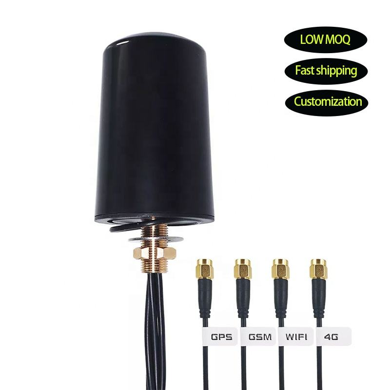 Waterproof IP66/IP67 Omni Directional Screw Mount Outdoor Cabinet 4 in 1 Combo GPS+ GSM+WIFI+4G LTE 5G Combination Antenna