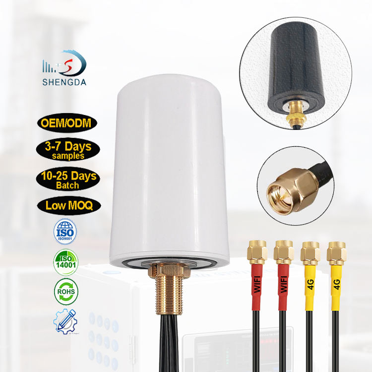 Customized 4G LTE WiFi GPS 4 in 1 Omni Directional Waterproof Screw Mount Outdoor Combined Antenna