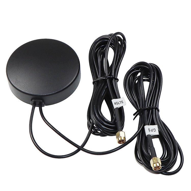 High Gain Waterproof Outdoor 2 in 1 Adhesive Combination antennas Omnidirectional External GPS GNSS+3G LTE 4G Combo Antenna