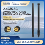 Dual Band 5dbi 2400-2500/5150-5850MHz Fiberglass Antenna OmniDirectional Communication Antenna Outdoor Waterproof WiFi Antenna