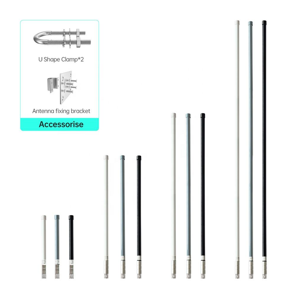 Long Distance High Gain 8dBi Omni Directional Waterproof Outdoor FRP Helium Lora 868MHz 915MHz Fiberglass Antenna