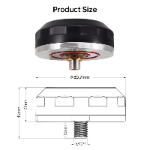 Waterproof Outdoor Low Profile 5 in 1 Omnidirectional Screw Mount Combo GPS WIFI 4G LTE MIMO 5G Puck Combination Antenna
