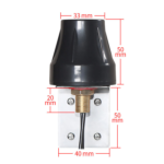 Custom Waterproof High Gain Outdoor 2-in-1 Combined Screw Bracket Fixed Active GPS 2.4G WIFI 3G 4G LTE 5G Combo Cabinet Antenna