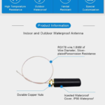 698-2700mhz Waterproof OmniDirectional Screw Mount Outdoor 2.4G 3G LTE 4G Communication Antenna