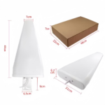 High Gain 11dbi LPDA Log Periodic Antenna Waterproof Directional 698-2700/3300-4000MHz Range for Indoor LTE 3G 4G Communication