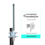Shengda High Gain 8dB 915MHz LoRa Outdoor Waterproof IP67 N Connector With Bracket Long Range OmniDirectional Fiberglass Antenna