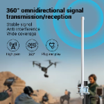 Custom 433MHZ 3dBi ISM Low Loss Long Range Transimission High Gain Outdoor Waterproof Omni Directional Fiberglass Antenna