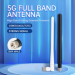 High Gain Foldable 700- 3700MHz Wireless External Router Antenna Omni Directional Cellular Wifi 3G GSM 4G LTE 5G Rubber Antenna