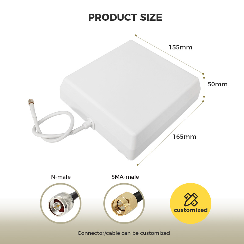 2400-2500MHz 12dBi Waterproof Outdoor Direcational Wall Mount 5G 2.4Ghz Wifi Panel Antenna