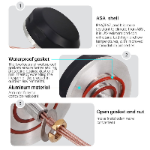 Waterproof Outdoor Low Profile 5 in 1 Omnidirectional Screw Mount Combo GPS WIFI 4G LTE MIMO 5G Puck Combination Antenna