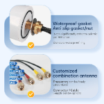 Waterproof IP66/IP67 Omni Directional Screw Mount Outdoor Cabinet 4 in 1 Combo GPS+ GSM+WIFI+4G LTE 5G Combination Antenna