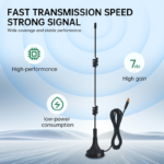 High Gain 7dBi 2.4G 5G Dual Band Omnidirectional Antenna External Magnetic Base Wifi 2.4G 5.8G Antenna for Indoor Outdoor