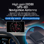 High Gain Waterproof Mini Magnet 1575.42Mhz Active Receiver Navigation GPS BD Glonass GNSS Antenna for Car Positioning