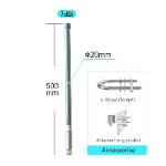 2400-2500Mhz 2.4G WIFI Outdoor Omnidirectional Waterproof 6DBI High Gain Fiberglass Antenna for Iot Terminal AP Bridge