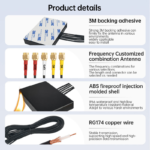 698–5000MHz 3G 4G 5G 5 in 1 Full Band High Gain Omnidirectional Waterproof Outdoor Adhesive Mount Cellular Combo MIMO Antenna