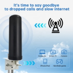 Long Range High Gain 698–4000MHz Wide Band Waterproof Omni Directional Cylinder Outdoor Cellular 3G GSM LTE 4G 5G Antenna