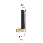 50MM Mini SMA Straight Right Angle Omni Directional Stubby Rubber Duck Router Antenna for 2.4G GSM 3G 4G LTE Vertical