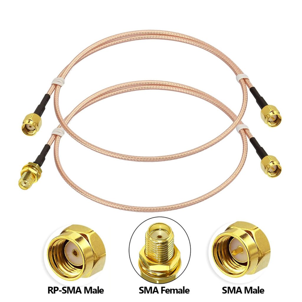 Custom RG316 Coaxial Cable SMA RF Cable Assembly Various Connectors (Male/Female/Right Angle) Low Loss for Precision RF Systems