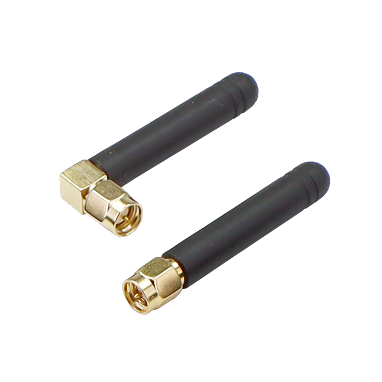50MM Mini SMA Straight Right Angle Omni Directional Stubby Rubber Duck Router Antenna for 2.4G GSM 3G 4G LTE Vertical