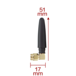 50MM Mini SMA Straight Right Angle Omni Directional Stubby Rubber Duck Router Antenna for 2.4G GSM 3G 4G LTE Vertical