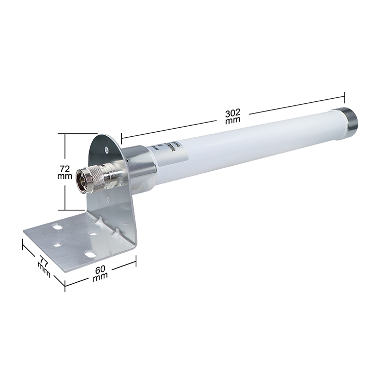 Factory Direct High Gain Omni Directional Waterproof Bracket Fixed Outdoor GSM 3G LTE 4G Fiberglass Antenna