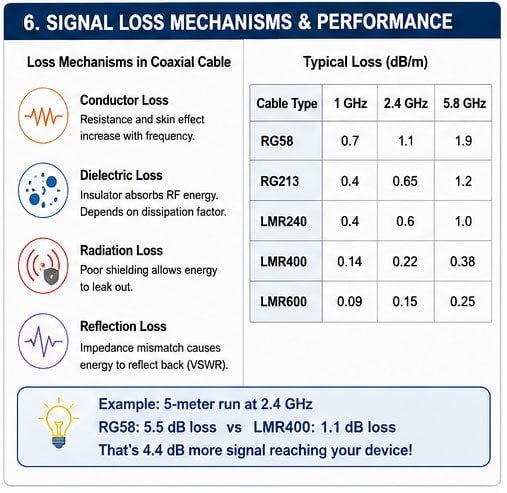 Coaxial Cable Detailed Construction Detailed coaxial cable construction diagram