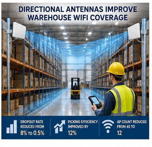 WiFi Antenna Use Case Examples WiFi antenna installation in different environments
