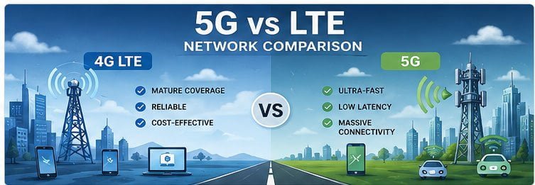 5G vs LTE: Which is Better for High-Speed Data Transmission?