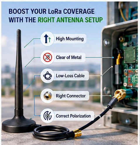 LoRa antenna tips