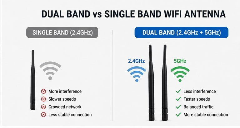 dual band wifi antenna installation wifi antenna setup in warehouse