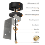 Multi Color Customizable Outdoor Omnidirectional Puck Antenna Waterproof Screw Mount GPS 2.4G 3G 4G LTE 5G WiFi Frequency Option