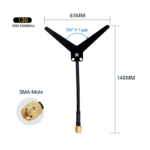 Shengda 1100-1300MHz Y-shape Omnidirectional FPV Antenna for Racing Image Transmission 1.2GHz UAV Drone Antenna