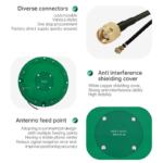 Multi Band GPS L1/L2/L5 BDS B1/B 2 GLONASS L1/L3 GALILEO E1/E5a/E5b High Precision Positioning GNSS RTK 32dBi Built-in Antenna