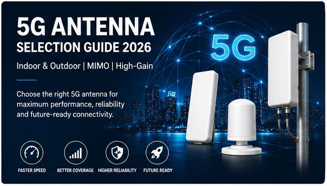 5G MIMO antenna types comparison 5G antenna selection guide