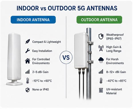 indoor and outdoor antenna comparison indoor vs outdoor 5G antenna