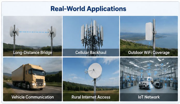 various antenna applications in real world scenarios