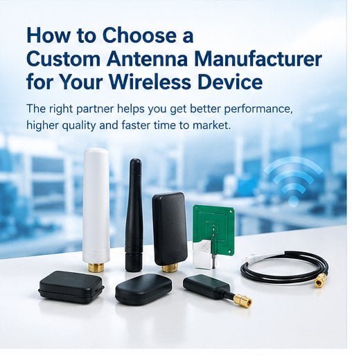 Selecting the right custom antenna manufacturer for your wireless device custom antenna manufacturer selection