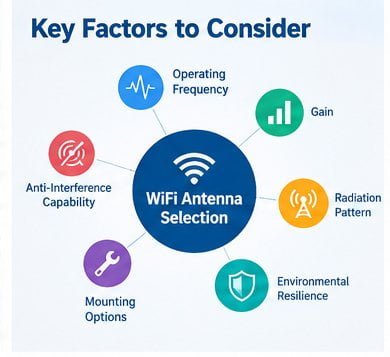 Robust industrial WiFi antenna
