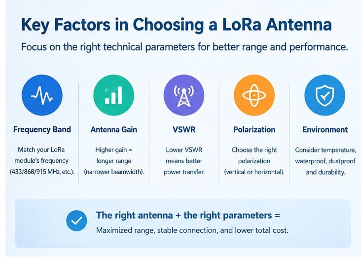choosing the right lora antenna for long-range iot applications