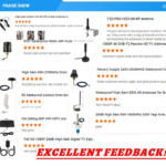 3 in 1 GPS 4G 5G WiFi Antenna, Waterproof Omnidirectional Screw Mount SMA Combination Antenna for OEM