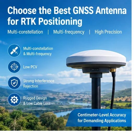 GNSS antenna for RTK positioning