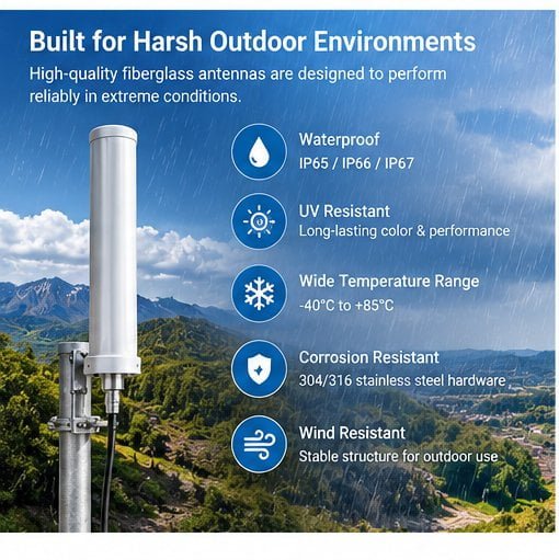 How to Choose a Fiberglass Antenna for Outdoor Wireless Communication?